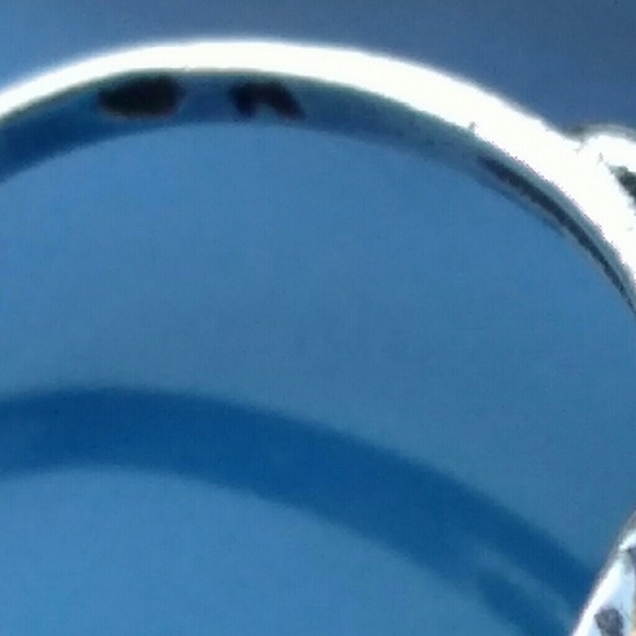 VINTAGE Sterling Silver Bezel Set Juicy Red NATURAL Gemstone Feather Detail Ring - Picture 5 of 8