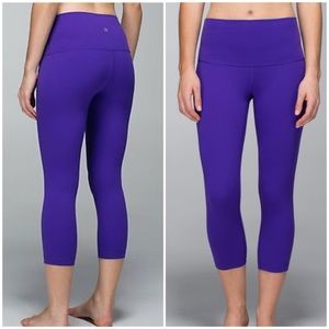 Lululemon Roll Down Wunder Under Crop