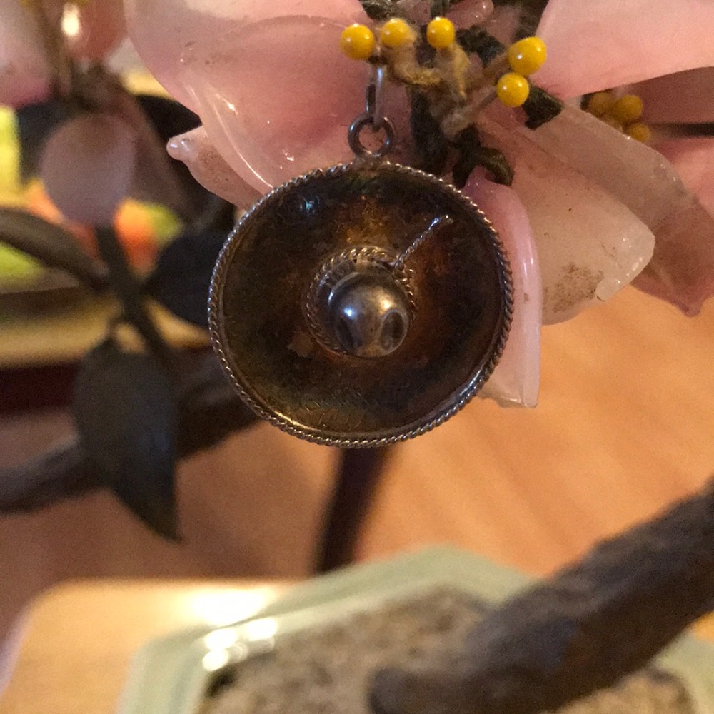 Antique sterling hat pendent