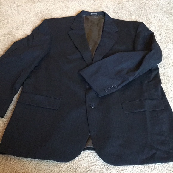 Oscar de la Renta Other - Navy 2-Button Jacket with Subtle Pinstripe