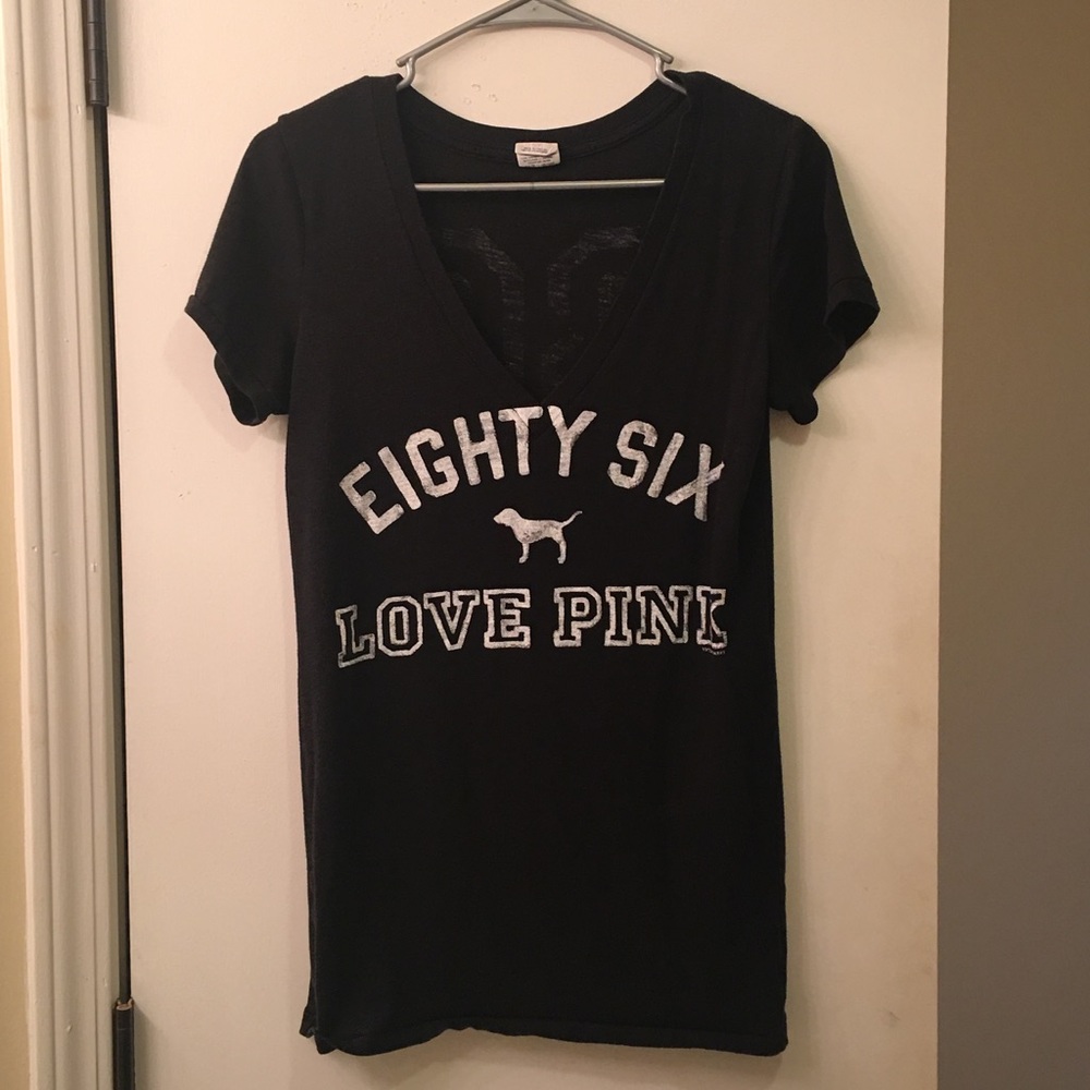 VS Pink Black T-shirt