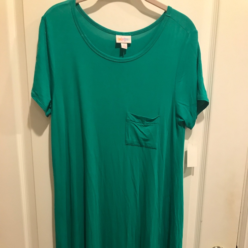 Lularoe BNWT solid S green Carly