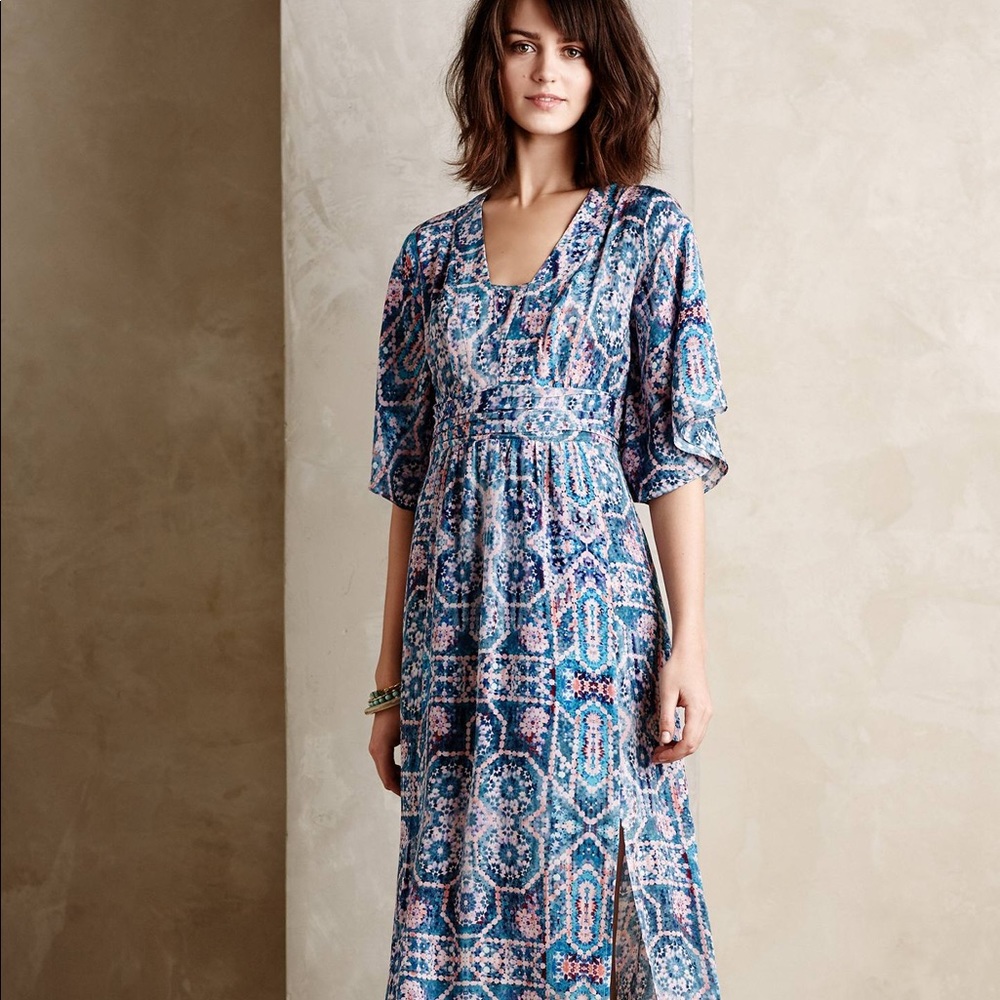 🌸Anthropologie Tilework Maxi Dress