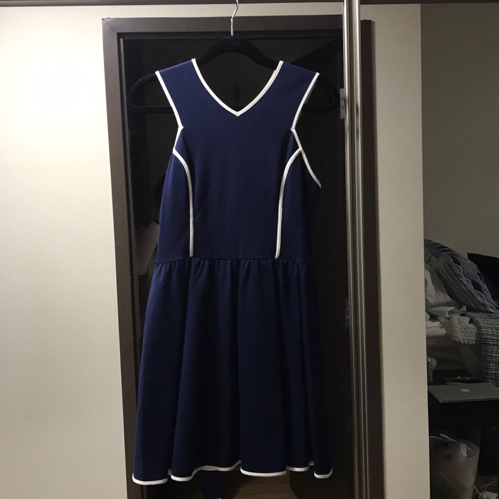 NEW WITH TAGS Navy Blue Aqua Dress