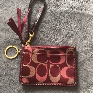 Authentic Coach key ring and ID holder!