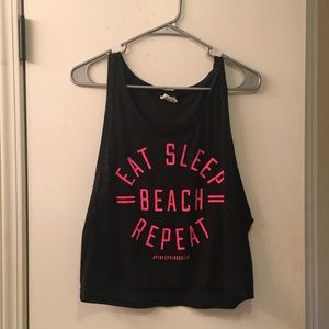 VS Pink Slouchy Tank