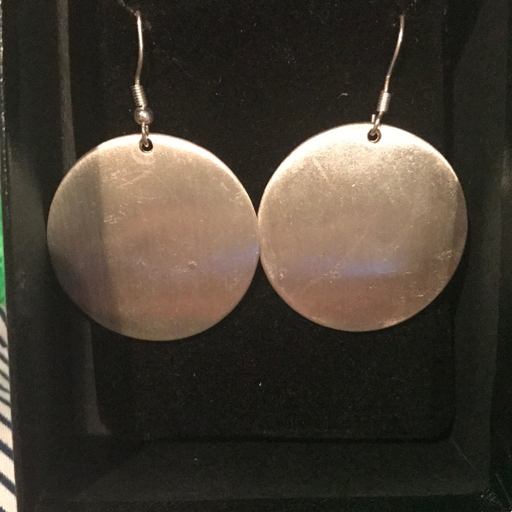 Dangle size Circle Earrings