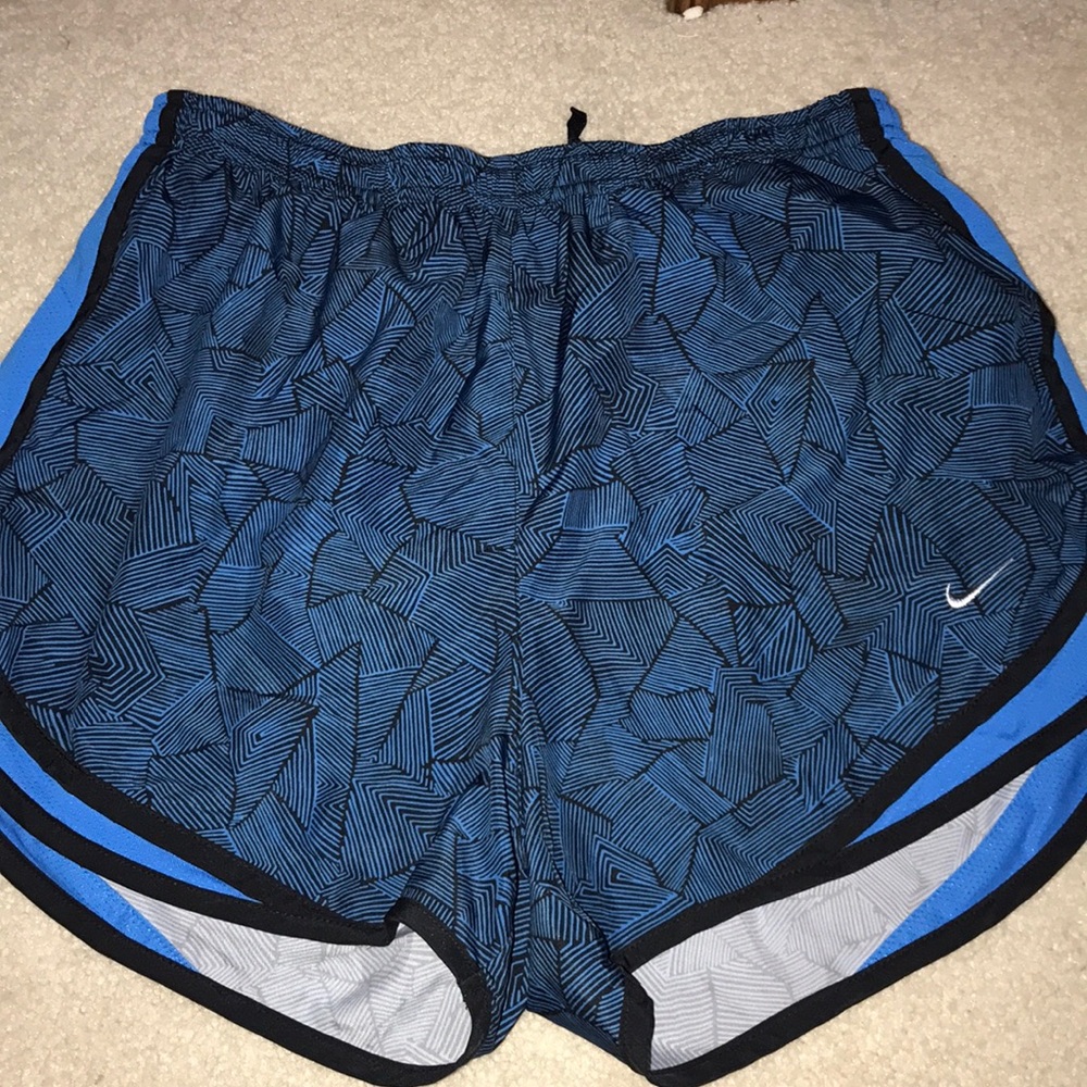 blue design Nike shorts!