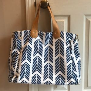 White Elm diaper bag