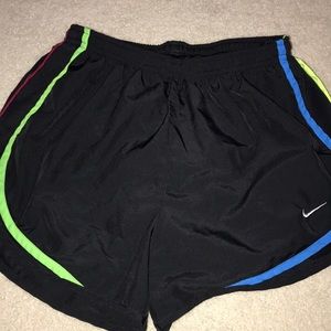 multi colored nike shorts!!! seize medium!