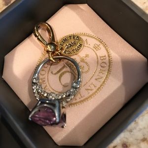 💍✨JUICY COUTURE RING CHARM PURPLE RARE💜