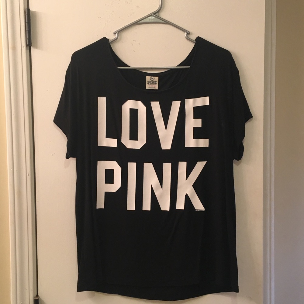 Oversized Slouchy VS Pink tee