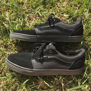 Black on Grey Suede Vans