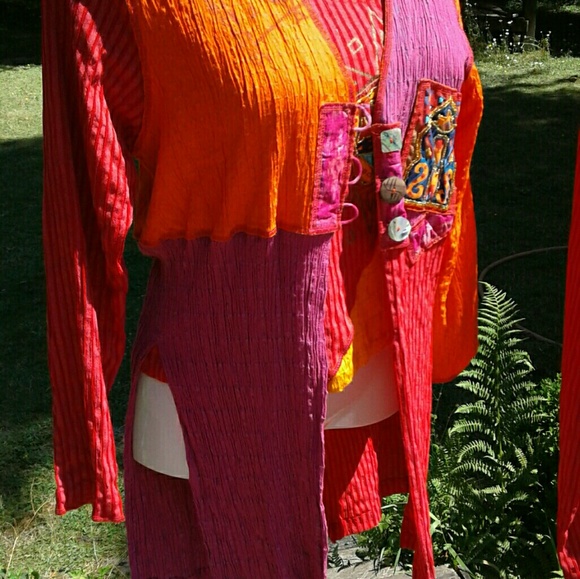 BOHO Pants Suit, 3 Piece, size M, by Faith in EUC - Picture 2 of 7