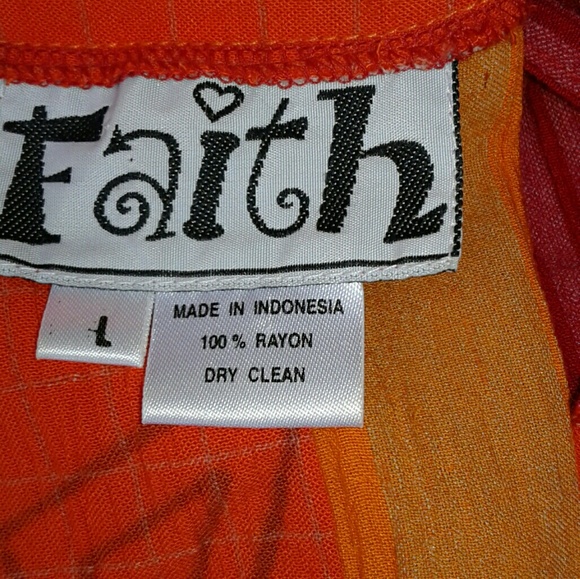 BOHO Pants Suit, 3 Piece, size M, by Faith in EUC - Picture 5 of 7