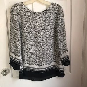 A beautiful, light weight, and comfortable blouse.