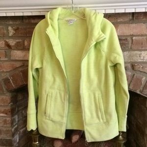 Ladies hooded fleece jacket