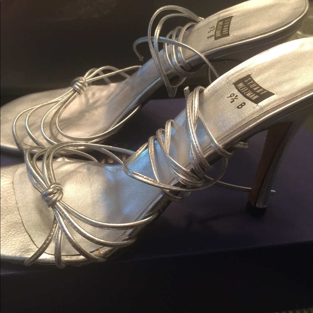 Stuart Weitzman Lace Up Sandals