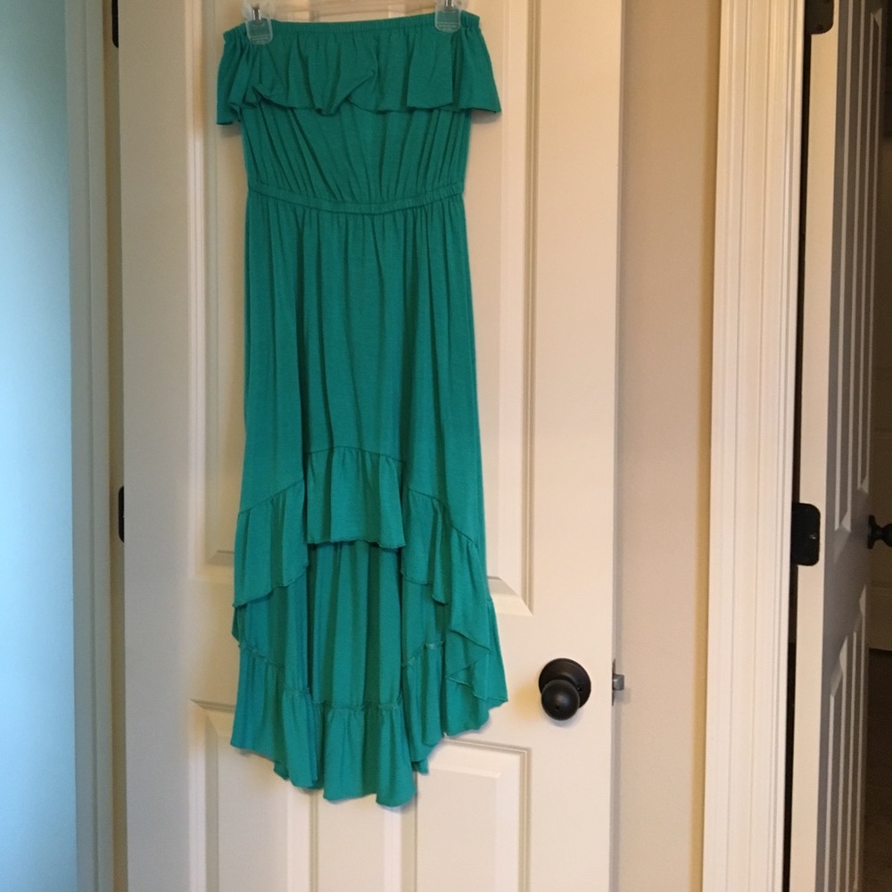 Strapless High Low Dress