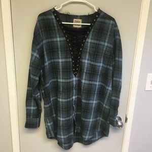 LF plaid criss cross flannel LF plaid criss cross flannel