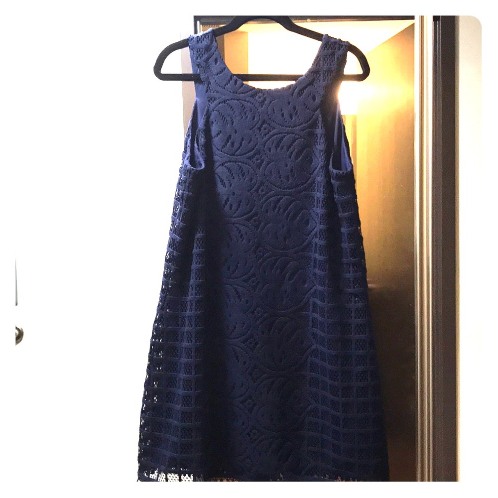 New With Tags. Lilly Pulitzer Navy Blue Dress!
