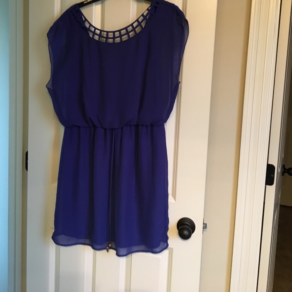 Navy Knee-Length Dress