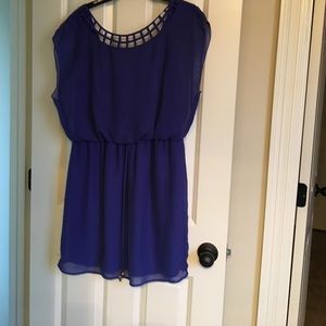 Navy Knee-Length Dress