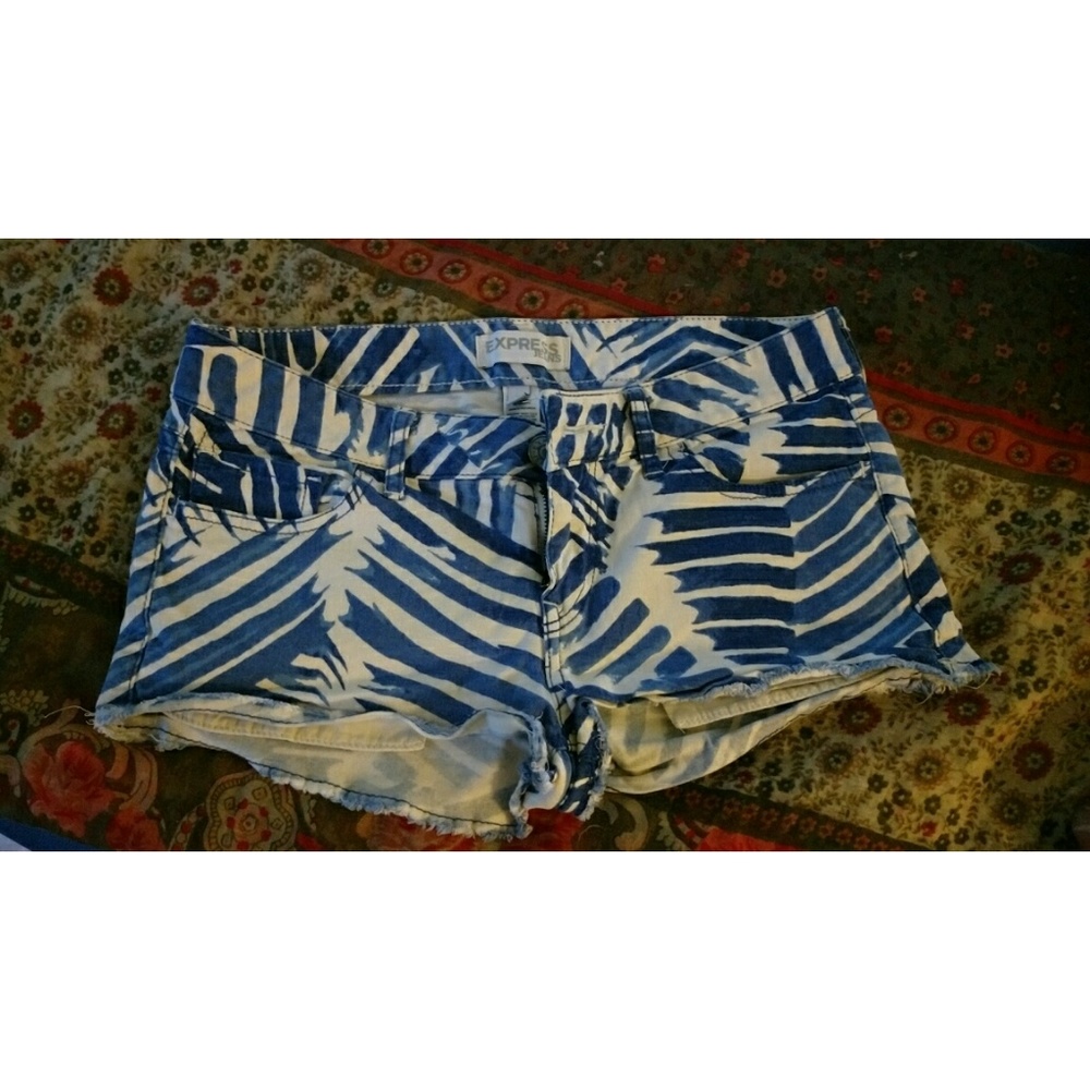 Zebra print short shorts!