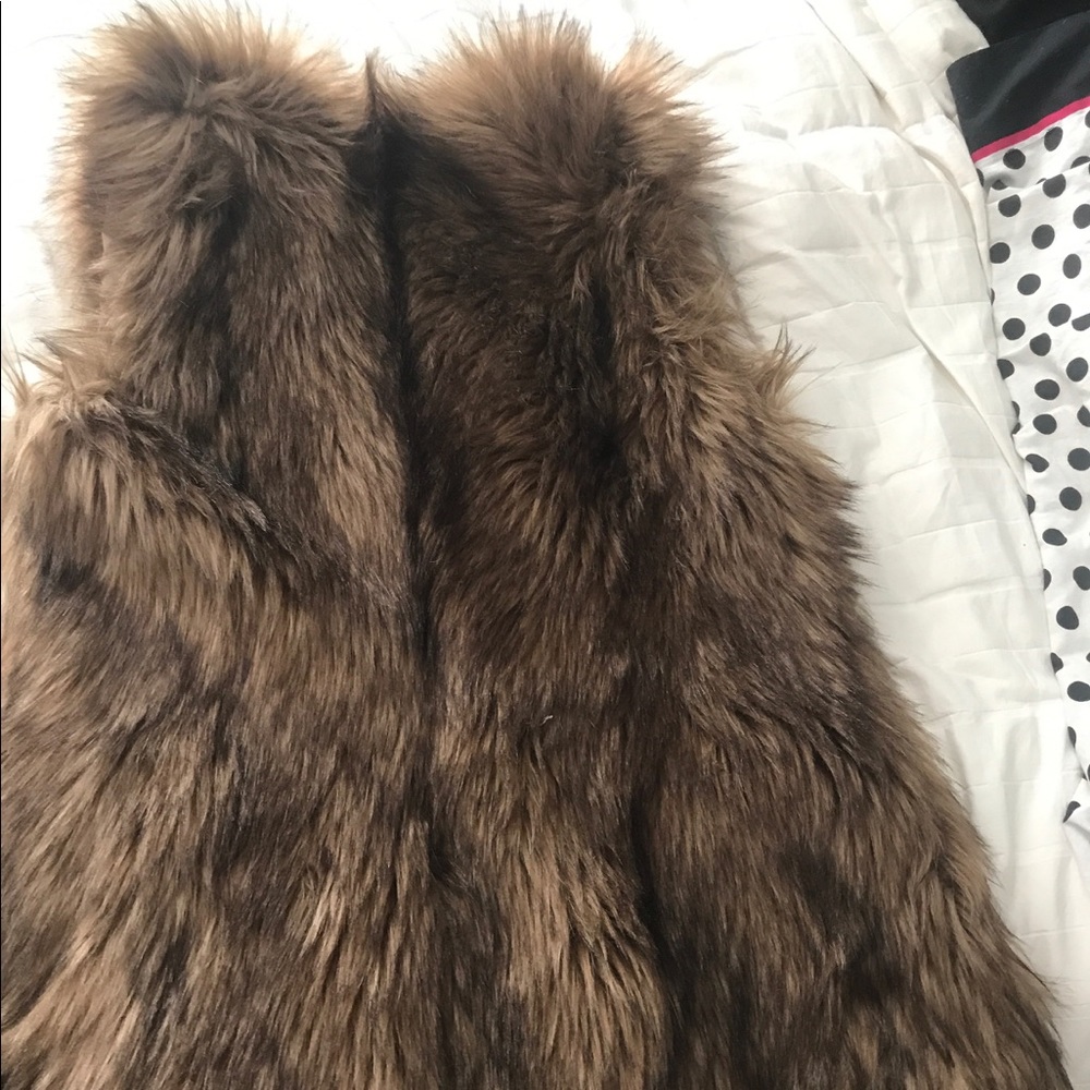 Faux fur vest