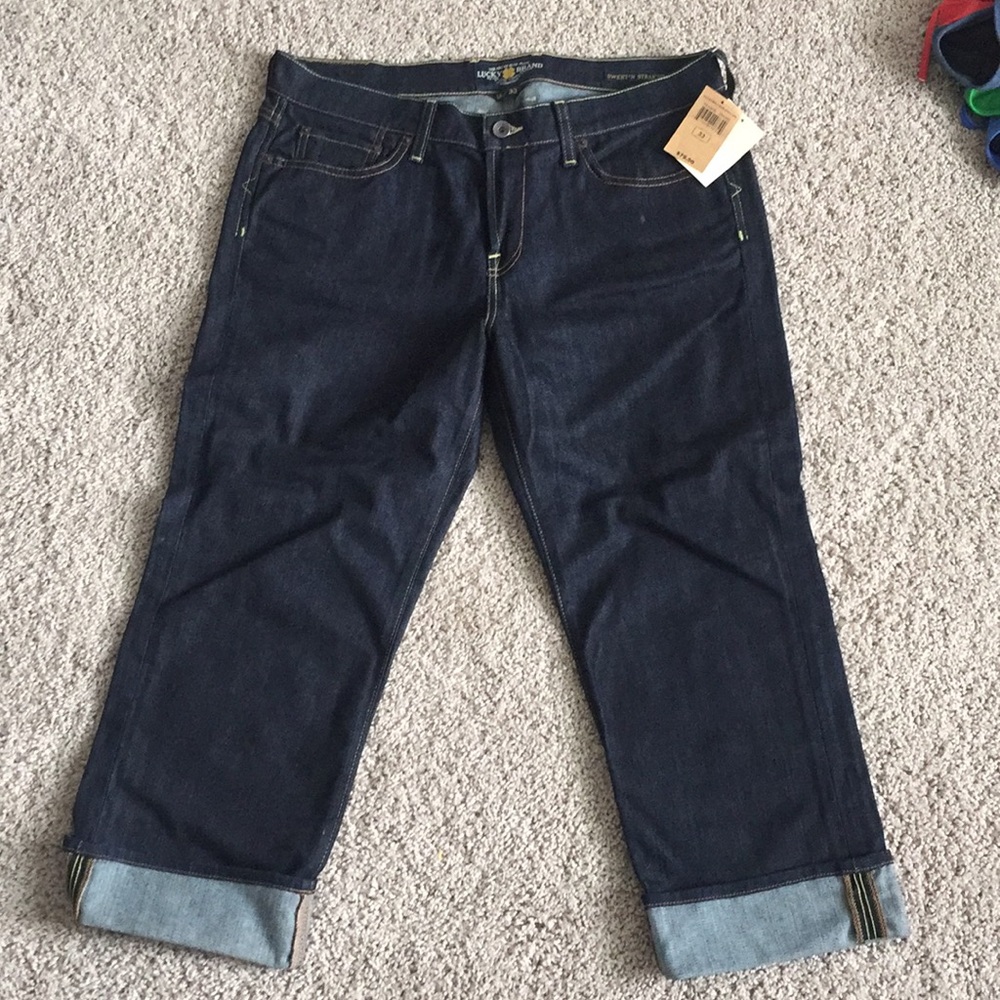 NWT Lucky Brand Janet Sweet n straight crop