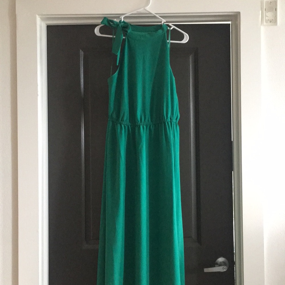 Green Maxi Formal dress