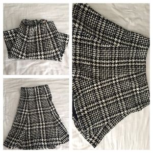 Black white Skirt, Size Small