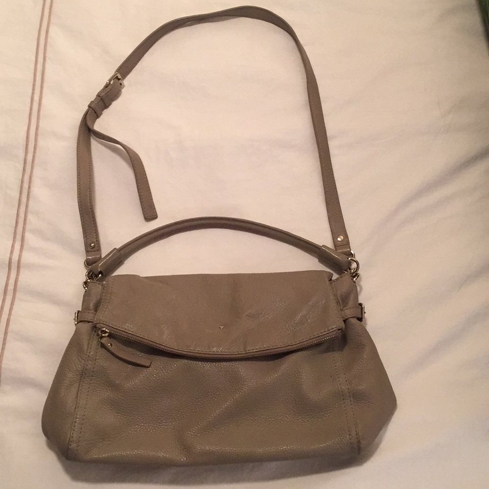 Kate Spade taupe crossbody purse
