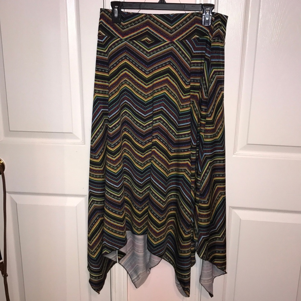 Chevron handkerchief skirt