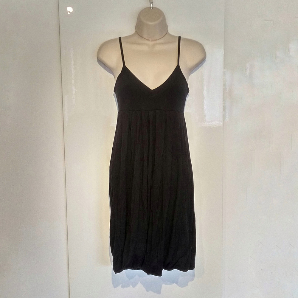 H&M Divided Black Midi Strap Dress EU Sz 34 (4/XS)
