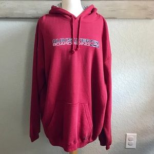 Quiksilver VINTAGE red and gray hoodie