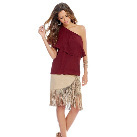 Gianni Bini Tops - NWT Gianni Bini 'Jamie' one shoulder ruffle blouse Gianni Bini Tops - NWT Gianni Bini 'Jamie' one shoulder ruffle blouse