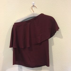 Gianni Bini Tops - NWT Gianni Bini 'Jamie' one shoulder ruffle blouse Gianni Bini Tops - NWT Gianni Bini 'Jamie' one shoulder ruffle blouse