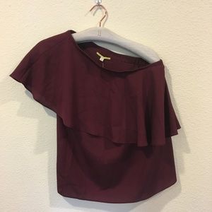 Gianni Bini Tops - NWT Gianni Bini 'Jamie' one shoulder ruffle blouse Gianni Bini Tops - NWT Gianni Bini 'Jamie' one shoulder ruffle blouse