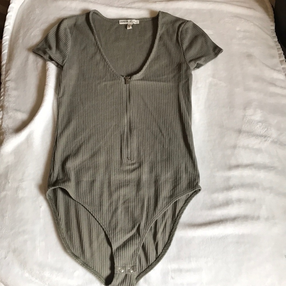 Olive green body suit