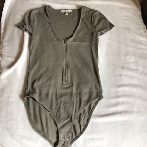 Olive green body suit