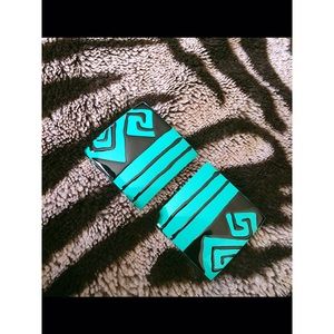 Vintage Teal & Black Earrings