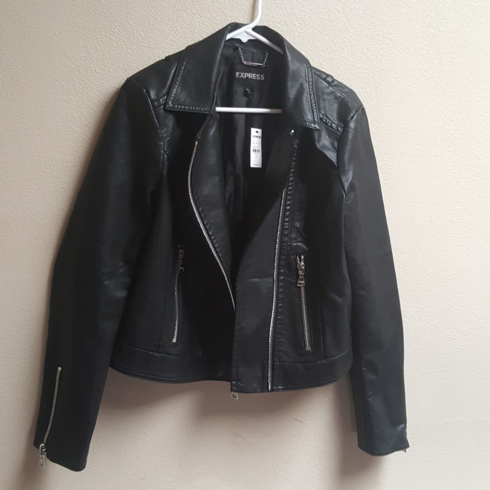 Express Black "Leather" Moto Jacket