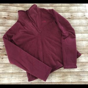 North Face Pull Over Half Zip Shawl Neck Purple