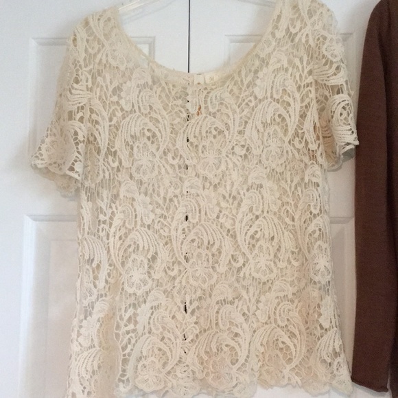 Lace Top & Sweater Set - Picture 2 of 3