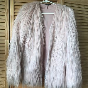 Light pink Ladakh X UO Margot Faux Fur Jacket