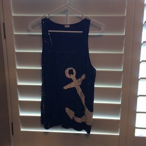Sequin tank top
