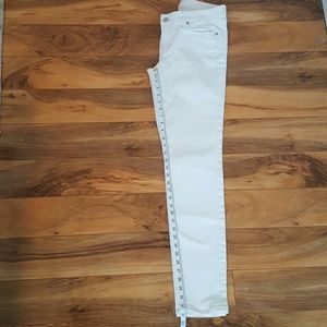 Ann Taylor Loft Curvy Skinny 28/6 White Jeans