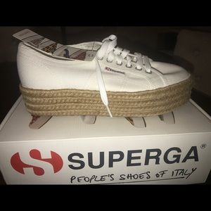 Superga white espadrilles 2790 cotropew