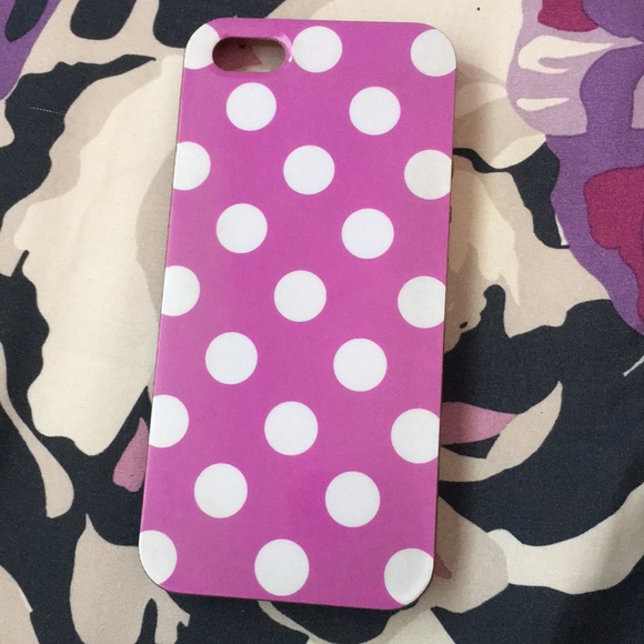 Purple Polka Dot iPhone 5 Case - Picture 1 of 4